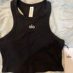 Alo Yoga Black Aspire Tank Small NWT